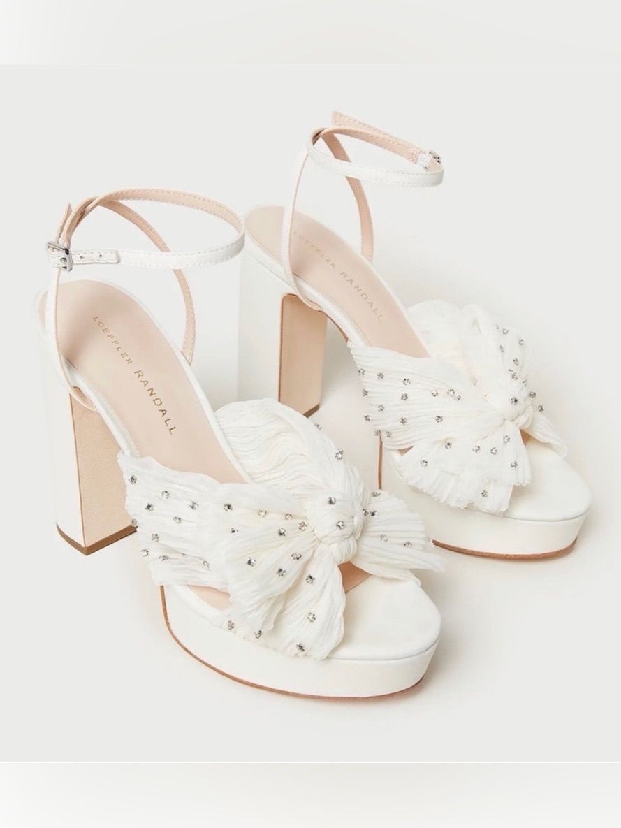 Loeffler Randall Natalia Bow Platform Heels Size 6
